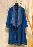 BLUE WOOLEN CAPE ( WL-05/JKT)
