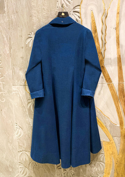 BLUE WOOLEN CAPE ( WL-05/JKT)