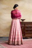 OLD ROSE EMBROIDERED LEHENGA SET ( FB-35)