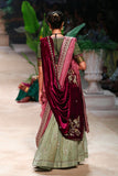 Mint tissue embroidered lehenga  set (DMT-05) (KASH-08, DMT-05 & MM-15)