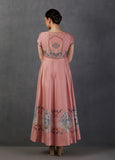 FRESH PINK SILK CHANDERI DRESS (MK-11)