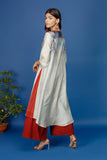WHITE ABSTRACT PRINTED TUNIC (1 PC)