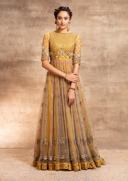 Antara Anarkali Set With a tulle skirt (SK-17)