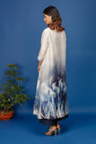 IVORY CYANOTYPE FLORAL PRINTED TUNIC (1 PC)