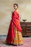 YELLOW HEAVY EMBROIDERED LEHENGA SET (FB-33)