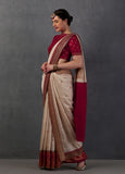TOOSH BANDHANI EMBROIDERED SAREE SET ( KASH-03 )