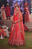 Red double layered embroidered lehenga set (FB-03, FB-05)