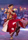 BLACK CHOLI CUT BLOUSE WITH TIE AND DYE LEHENGA AND BANDHANI DUPATTA (L-02)
