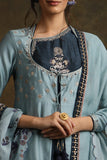 Marori Embroidered Double Layered Kurta With Palazzo & Printed Dupatta (YMN-22)