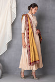 GOLD DUSHALA WITH MARRON EMBROIDERED BORDER (DUS-12/DUS)