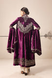 Purple silk velvet jacket  (E-31/TL-124)
