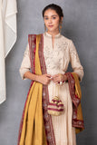 GOLD DUSHALA WITH MARRON EMBROIDERED BORDER (DUS-12/DUS)