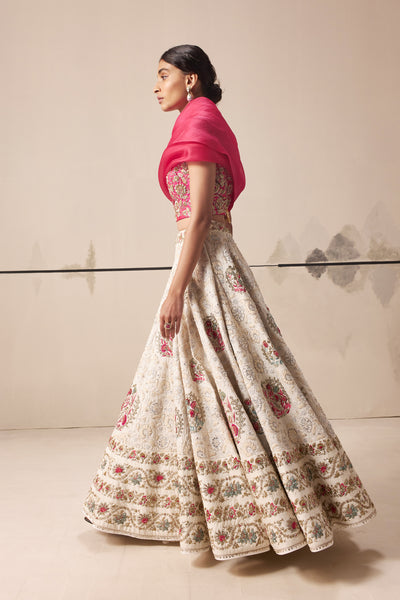 IVORY FLORAL LEHENGA (E-27/TL-115)