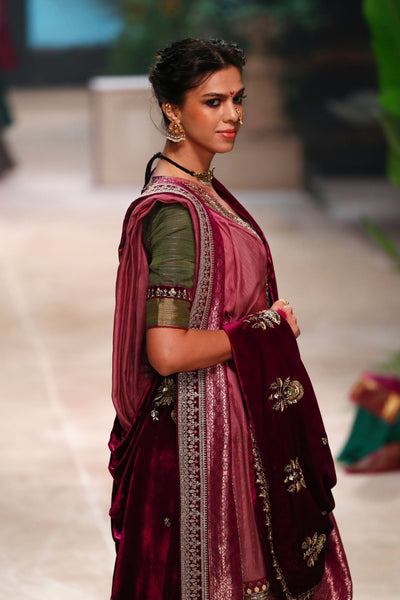 Mint tissue embroidered lehenga  set (DMT-05) (KASH-08, DMT-05 & MM-15)