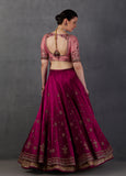 FALSA DOUBLE LAYERED EMBROIDERED LEHENGA SET ( FB-01A)