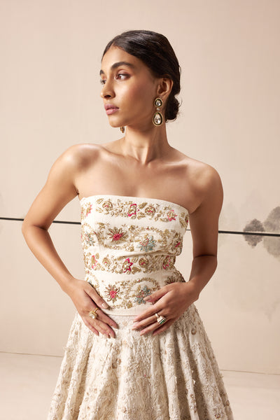 Ivory embroidered lehenga set (E-25/TL-118)