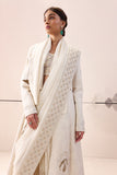 IVORY EMBROIDERED SAREE SET (3 PCS)