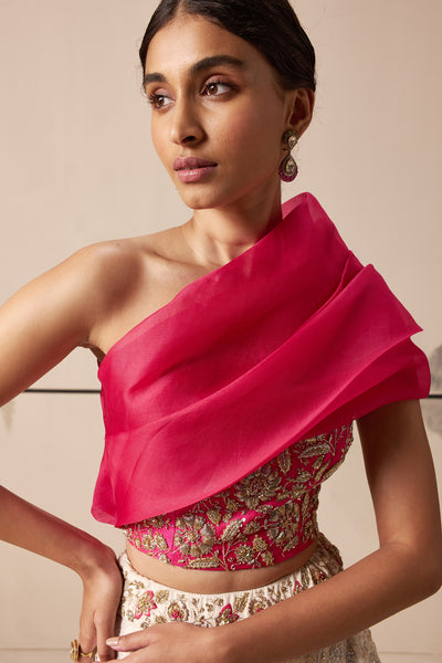 IVORY FLORAL LEHENGA (E-27/TL-115)