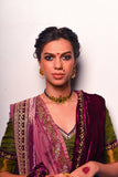 Mint tissue embroidered lehenga  set (DMT-05) (KASH-08, DMT-05 & MM-15)