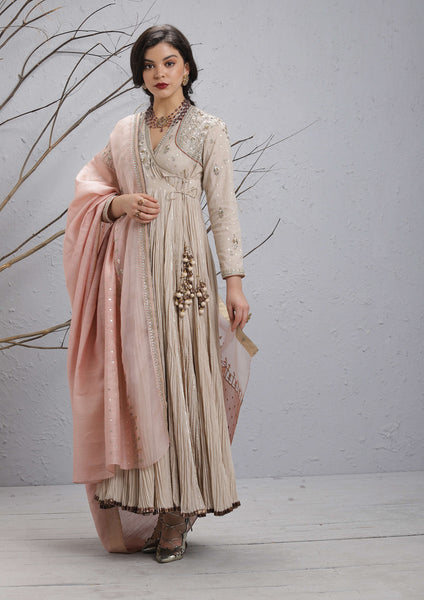 BLUSH PINK TUSSAR DUPATTA (DUP-37)