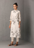 Ivory Tunic with leaf Print (PNK -05A) JUST ADDED