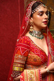 Quintessential Sindoori Red & Gold Lehanga Set ( BK-06 )