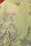Mint Decorative and Floral Embroidered Lehanga Set (JP-54)