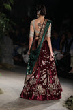 ROYAL ZARDOZI SILK VELVET LEHANGA SET (  SK-28 )