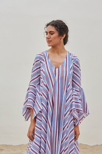 STRIPED COTTON DRESS (BFW-22)