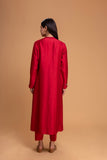 RED DUPION EMB. KURTA SET (2 PCS)