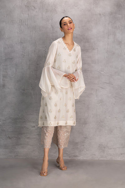 IVORY CHANDERI KURTA SET (2 PCS)