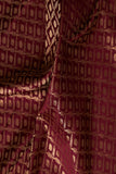 BROWN TISSUE EMB. SAREE SET (2 PCS)