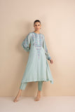 AQUA FLAT CHIFFON MULTICOLOURED EMBROIDERED KURTA SET (2 PCS)