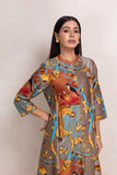 MULTICOLOR SILK CHANDERI PRINTED TUNIC (1 PC)