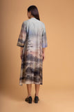 PASTEL PINKS CHANDERI PRINTED PANELED TUNIC (1 PC)