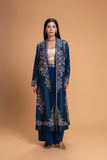 ELECTRIC BLUE EMB JACKET SET (2 PCS)