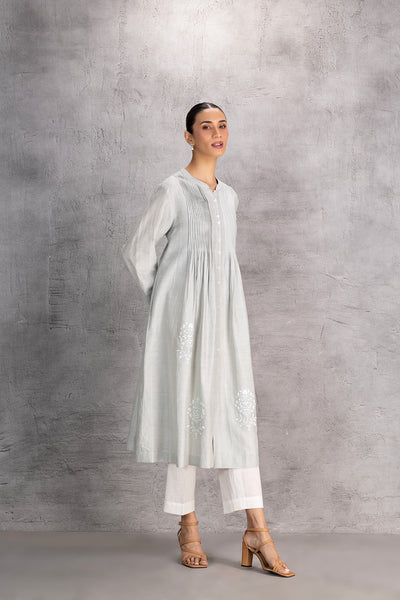 MINT GREEN CHANDERI TUNIC (1 PC)