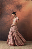 OLD ROSE EMB. MULTIKALI LEHENGA SET (EVO-10) (2 PCS)