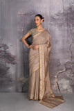 BEIGE TUSSOR GEORGETTE SAREE (1 PC)