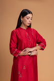 RED DUPION EMB. KURTA SET (2 PCS)