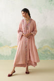 SOFT PINK CHANDERI EMB. KASHMIRA KURTA SET (3 PCS)