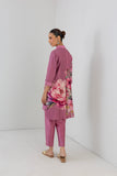 BLUSH PINK SILK CHANDERI PEONY FLOWER PRINTED SHIRT (1 PC)