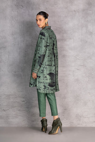 MILITARY GREEN DUPION SHIRT (1 PC)
