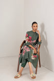 EUCALYPTUS SILK CHANDERI HIBISCUS PRINTED TUNIC (1 PC)