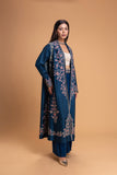 ELECTRIC BLUE EMB JACKET SET (2 PCS)