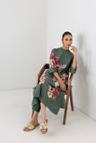 EUCALYPTUS SILK CHANDERI HIBISCUS PRINTED TUNIC (1 PC)