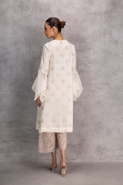 IVORY CHANDERI KURTA SET (2 PCS)