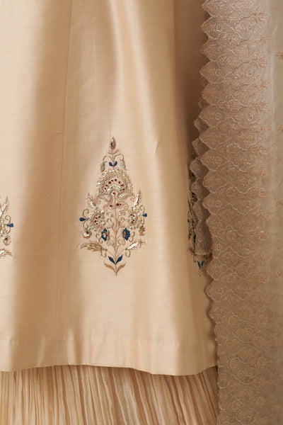 TOOSH CHANDERI EMB. KASHMIRA KURTA SET (3 PCS)