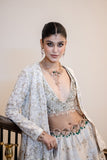 TOOSH BROCADE & GEORGETTE EMB. LEHENGA SET (2 PCS)