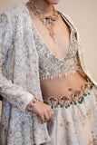 TOOSH BROCADE & GEORGETTE EMB. LEHENGA SET (2 PCS)